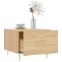 Mesas de centro 2 uds madera ingeniería roble Sonoma 50x50x40cm de vidaXL, Mesas de centro - Ref: Foro24-829371, Precio: 65,8...