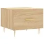 Mesas de centro 2 uds madera ingeniería roble Sonoma 50x50x40cm de vidaXL, Mesas de centro - Ref: Foro24-829371, Precio: 65,2...