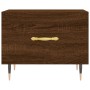 Mesas de centro 2 uds madera ingeniería marrón roble 50x50x40cm de vidaXL, Mesas de centro - Ref: Foro24-829363, Precio: 68,4...