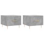 Mesa de centro 2 uds madera ingeniería gris hormigón 50x50x40cm de vidaXL, Mesas de centro - Ref: Foro24-829373, Precio: 65,8...