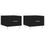 Mesas de centro 2 uds madera de ingeniería negro 50x50x40 cm de vidaXL, Mesas de centro - Ref: Foro24-829367, Precio: 66,55 €...