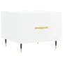 Mesa de centro 2 uds madera ingeniería blanco brillo 50x50x40cm de vidaXL, Mesas de centro - Ref: Foro24-829353, Precio: 72,1...