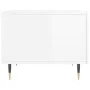 Mesa de centro 2 uds madera ingeniería blanco brillo 50x50x40cm de vidaXL, Mesas de centro - Ref: Foro24-829353, Precio: 72,1...