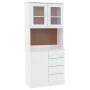 Aparador alto ALTA madera maciza de pino blanco 77x35x165 cm de vidaXL, Aparadores - Ref: Foro24-3187772, Precio: 231,76 €, D...