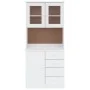 Aparador alto ALTA madera maciza de pino blanco 77x35x165 cm de vidaXL, Aparadores - Ref: Foro24-3187772, Precio: 231,76 €, D...