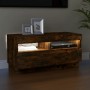 Mueble de TV con luces LED color roble ahumado 80x35x40 cm de vidaXL, Muebles TV - Ref: Foro24-815723, Precio: 53,75 €, Descu...