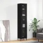 Aparador de madera contrachapada negro 34,5x34x180 cm de vidaXL, Aparadores - Ref: Foro24-3199426, Precio: 104,69 €, Descuent...