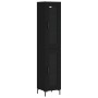 Aparador de madera contrachapada negro 34,5x34x180 cm de vidaXL, Aparadores - Ref: Foro24-3199426, Precio: 105,95 €, Descuent...