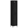 Aparador de madera contrachapada negro 34,5x34x180 cm de vidaXL, Aparadores - Ref: Foro24-3199426, Precio: 104,69 €, Descuent...