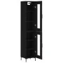 Aparador de madera contrachapada negro 34,5x34x180 cm de vidaXL, Aparadores - Ref: Foro24-3199426, Precio: 104,69 €, Descuent...