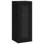 Aparador de madera contrachapada negro 34,5x34x180 cm de vidaXL, Aparadores - Ref: Foro24-3199426, Precio: 104,69 €, Descuent...