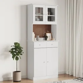 Aparador alto ALTA madera maciza de pino blanco 77x35x188 cm by vidaXL, Sideboards - Ref: Foro24-3187776, Price: 244,18 €, Di...
