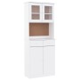 Aparador alto ALTA madera maciza de pino blanco 77x35x188 cm de vidaXL, Aparadores - Ref: Foro24-3187776, Precio: 247,63 €, D...