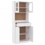 Aparador alto ALTA madera maciza de pino blanco 77x35x188 cm de vidaXL, Aparadores - Ref: Foro24-3187776, Precio: 247,63 €, D...