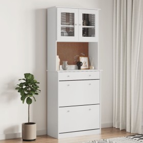 Aparador alto ALTA madera maciza de pino blanco 77x35x188 cm de vidaXL, Aparadores - Ref: Foro24-3187778, Precio: 259,79 €, D...