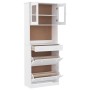Aparador alto ALTA madera maciza de pino blanco 77x35x188 cm de vidaXL, Aparadores - Ref: Foro24-3187778, Precio: 259,79 €, D...