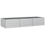 Arriate de acero galvanizado plateado 240x80x45 cm de vidaXL, Maceteros y jardineras - Ref: Foro24-316888, Precio: 57,78 €, D...