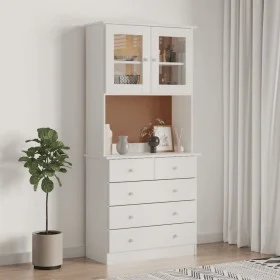 ALTA tall sideboard solid white pine wood 77x35x165 cm by vidaXL, Sideboards - Ref: Foro24-3187780, Price: 268,55 €, Discount: %