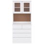 Aparador alto ALTA madera maciza de pino blanco 77x35x165 cm de vidaXL, Aparadores - Ref: Foro24-3187780, Precio: 258,46 €, D...