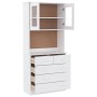 Aparador alto ALTA madera maciza de pino blanco 77x35x165 cm de vidaXL, Aparadores - Ref: Foro24-3187780, Precio: 258,46 €, D...