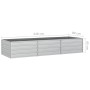 Arriate de acero galvanizado plateado 240x80x45 cm de vidaXL, Maceteros y jardineras - Ref: Foro24-316888, Precio: 57,78 €, D...