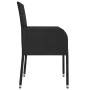Sillas de jardín con cojines 4 unidades ratán sintético negro de vidaXL, Sillas de jardín - Ref: Foro24-319887, Precio: 216,7...