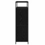 Armario Zapatero con estante Roble Negro 100 x 34 x 112 cm en Zapateros y organizadores de calzado | Comprar online en Foru.es
