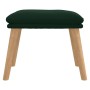 Reposapiés de terciopelo verde oscuro 45x29,5x35 cm de vidaXL, Otomanas - Ref: Foro24-341437, Precio: 36,32 €, Descuento: %