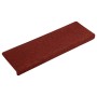Felpudos autoadhesivos para escaleras, 30 unidades, 65 x 21 x 4 cm, borde rectangular, color rojo burdeos en Hogar | Comprar onl