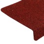 Felpudos autoadhesivos para escaleras, 30 unidades, 65 x 21 x 4 cm, borde rectangular, color rojo burdeos en Hogar | Comprar onl