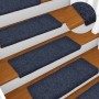 Felpudos autoadhesivos para escaleras, 30 unidades, 65 x 21 x 4 cm, borde rectangular azul en Hogar | Comprar online en Foru.es