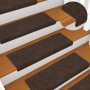 Felpudos autoadhesivos para escaleras, 30 unidades, 65 x 21 x 4 cm, marrón, borde rectangular en Hogar | Comprar online en Foru.