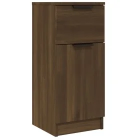 Aparador madera contrachapada color roble marrón 30x30x70 cm de vidaXL, Aparadores - Ref: Foro24-817004, Precio: 55,77 €, Des...