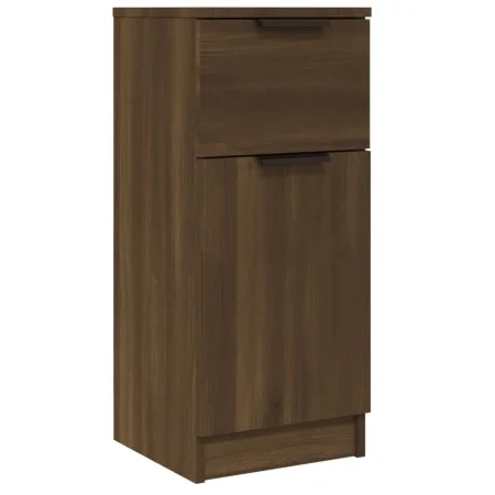 Aparador madera contrachapada color roble marrón 30x30x70 cm de vidaXL, Aparadores - Ref: Foro24-817004, Precio: 55,77 €, Des...