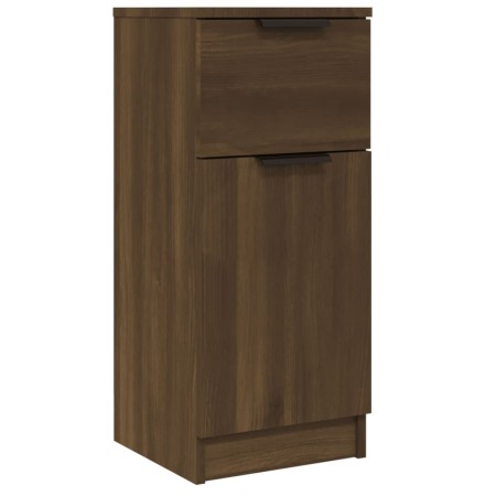 Aparador madera contrachapada color roble marrón 30x30x70 cm de vidaXL, Aparadores - Ref: Foro24-817004, Precio: 56,91 €, Des...