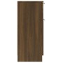 Aparador madera contrachapada color roble marrón 30x30x70 cm de vidaXL, Aparadores - Ref: Foro24-817004, Precio: 56,91 €, Des...