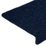Felpudos autoadhesivos para escaleras, 30 unidades, 65 x 21 x 4 cm, borde rectangular, color azul marino en Hogar | Comprar onli