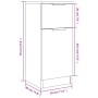 Aparador madera contrachapada color roble marrón 30x30x70 cm de vidaXL, Aparadores - Ref: Foro24-817004, Precio: 56,91 €, Des...