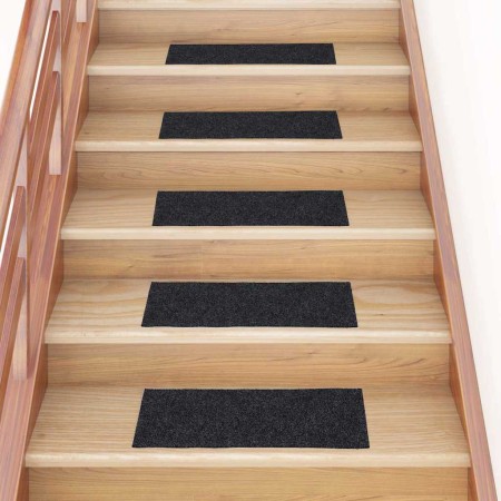 Felpudos autoadhesivos para escaleras, 30 unidades, 60 x 25 cm, gris, rectangulares en Hogar | Comprar online en Foru.es