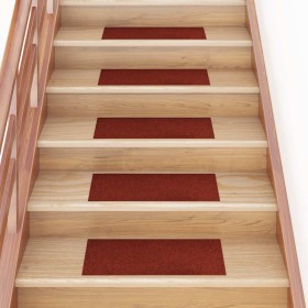 Felpudos autoadhesivos para escaleras, 30 unidades, 60 x 25 cm, rectangulares, color burdeos en Hogar | Comprar online en Foru.e