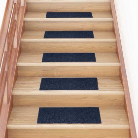 Felpudos autoadhesivos para escaleras, 30 unidades, 60 x 25 cm, rectangulares, color azul marino en Hogar | Comprar online en Fo
