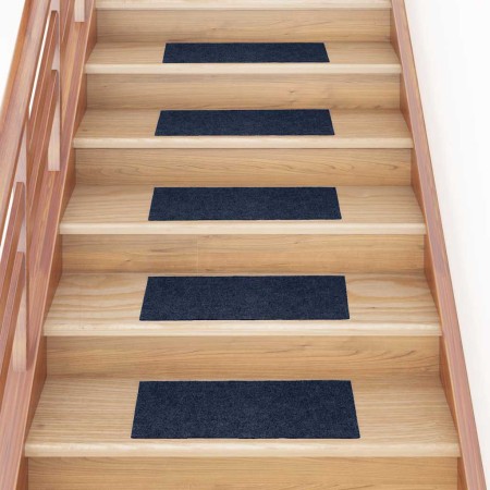 Felpudos autoadhesivos para escaleras, 30 unidades, 60 x 25 cm, rectangulares, color azul marino en Hogar | Comprar online en Fo