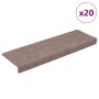 Felpudos autoadhesivos para escaleras, 20 unidades, 65 x 21 x 4 cm, borde rectangular color crema en Hogar | Comprar online en F