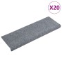 Felpudos autoadhesivos para escaleras, 20 unidades, 65 x 21 x 4 cm, gris claro, borde rectangular en Hogar | Comprar online en F