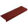 Felpudos autoadhesivos para escaleras, 20 unidades, 65 x 21 x 4 cm, borde rectangular, color rojo burdeos en Hogar | Comprar onl