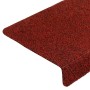 Felpudos autoadhesivos para escaleras, 20 unidades, 65 x 21 x 4 cm, borde rectangular, color rojo burdeos en Hogar | Comprar onl