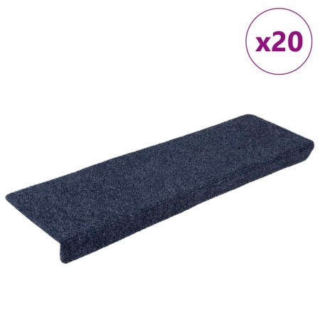 Felpudos autoadhesivos para escaleras, 20 unidades, 65 x 21 x 4 cm, antracita, borde rectangular en Hogar | Comprar online en Fo