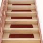 Felpudos autoadhesivos para escaleras, 30 unidades, 76 x 20 cm, rectangulares, color burdeos en Hogar | Comprar online en Foru.e