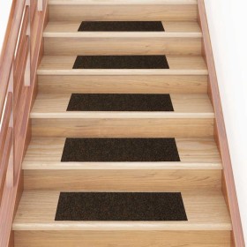 Felpudos autoadhesivos para escaleras, 30 unidades, 76 x 20 cm, marrón, rectangulares en Hogar | Comprar online en Foru.es