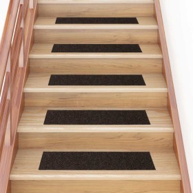 Felpudos autoadhesivos para escaleras, 30 unidades, 76 x 20 cm, marrón oscuro, rectangulares en Hogar | Comprar online en Foru.e